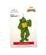 Hallmark Teenage Mutant Ninja Turtles Michelangelo Flat Metal Ornament New - £8.68 GBP