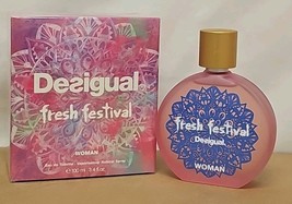 Desigual Fresh Festival for Women 100ml 3.4 Oz Eau De Toilette Spray Wom... - $355.13 MXN