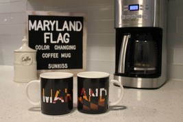 Color Changing! Maryland Flag ThermoH Exray Ceramic Coffee Mug - £11.79 GBP