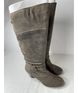 Bare Traps Rigley Mushroom Distressed Grey Knee High Boots Women Size 7 ... - £43.32 GBP