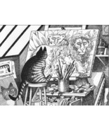 B Kliban Cats Original Vintage Book Plate Funny Cat Art Print For You To... - $6.95
