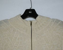 Simply Noelle Brand JCKT222Z Womens Pearl Zippered Sweater Jacket Size XXL image 5