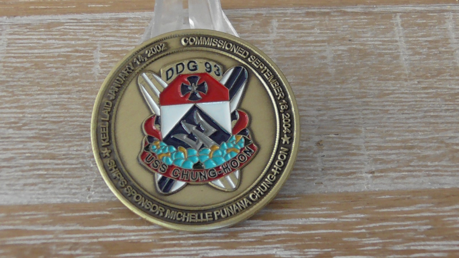 USN USS Chung-Hoon DDG 93 Go Forward Sea Warrior Challenge Coin #D14 - $28.70