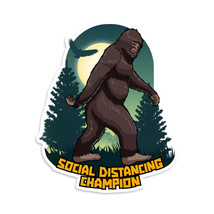Social Distancing Champion Vinyl Sticker - $2.97