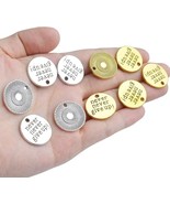 Quote Charms NEVER GIVE UP Pendants Silver Gold Word Inspirational Bulk ... - $16.82