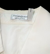 Yves Saint Laurent Rive Gauche White Button Shirt Women 34 Made in Italy Cotton image 5