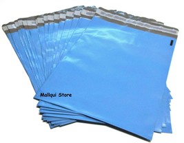 100 Blue Poly mailer 12 x 15.5 Plastic Bags shipping envelope mailing bags - £22.54 GBP