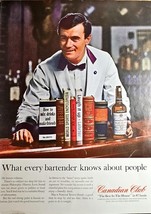 CANADIAN CLUB - The Best In The House - 1964 Vintage Print Ad - $10.67