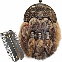 Scottish Kilt Full Dress Sporran Buffalo Cantel Sporran Antique Unique B... - $121.99