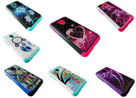 Tempered Glass Protector + Sparkle Phone Hybrid Case Cover For Alcatel Avalon V - $7.87+