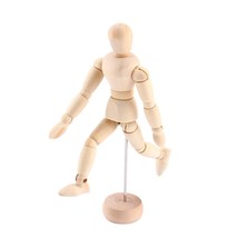 FlexiPose Art Mannequin - 8&quot; Wooden Figure Model with Stand for Table Display, P - $32.66