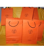 7 Piece Classic Orange Hermes Luxury Empty Gift Shopping Bags 16.75 x 11 - £42.80 GBP