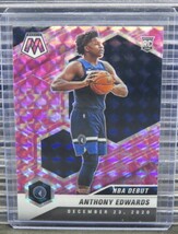 Anthony Edwards 2020-21 Panini Mosaic Pink Camo Prizm #261 Rookie Card RC - £50.39 GBP