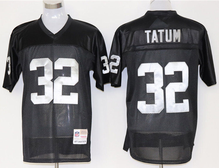 Men&#39;s Jack Tatum #32 Stitched Jersey Black Silver - $55.89