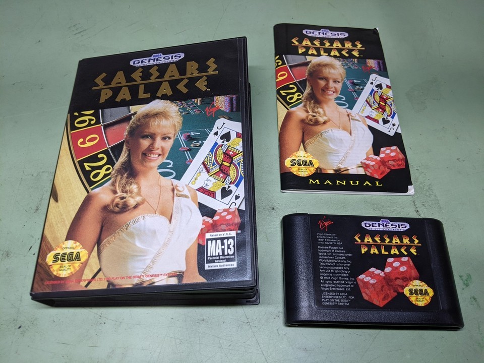 Caesar&#39;s Palace Sega Genesis Complete in Box - $6.12
