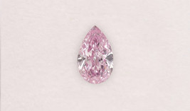 Real Pink Diamond - 0.06ct Pear Shape Natural Loose Fancy Purple Pink Diamond - £410.55 GBP