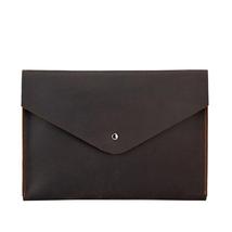 Designer Crazy Horse Cow Leather Vintage Men Envelope Bag Briefcase - £54.72 GBP
