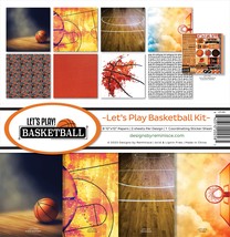 Reminisce Collection Kit 12&quot;X12&quot;-Let&#39;s Play Basketball - £28.48 GBP