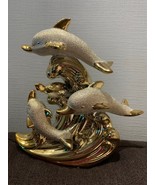 Handmade dolphin ceramic sculpture figuerine - $95.25 CAD