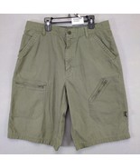 Vtg Y2K Nike 6.0 Cargo Shorts Men&#39;s 34x12 Ripstop Olive Green Gorpcore H... - $35.00