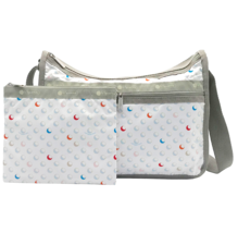 LeSportsac Sunlit Bubbles Deluxe Everyday Bag, Crisp White Bag, Playful ... - $102.99