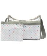 LeSportsac Sunlit Bubbles Deluxe Everyday Bag, Crisp White Bag, Playful Bubbles - $102.99