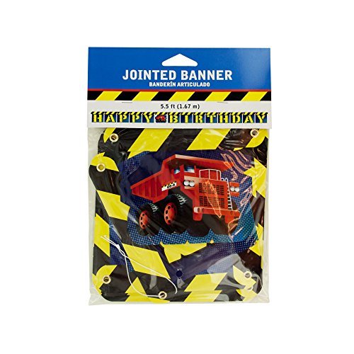 Kole Imports Construction Theme Happy Birthday Banner - $3.49