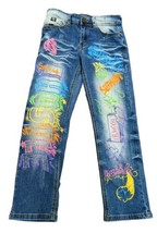 Switch Remarkable Jeans Size 8 Graffiti Denim Boys Kids Unisex Self Made Hustle - £31.05 GBP