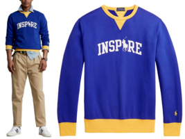 Polo Ralph Lauren Inspire Fleece Wellness Club  Sweatshirt Blue ( XL ) - £94.93 GBP