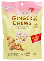 Prince of Peace Lychee Ginger Chews Candy Gluten Free, 4 Oz (Pack of 12) - $33.65
