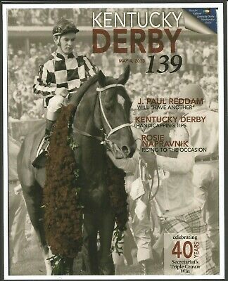 Primary image for 2013 - SECRETARIAT - May 4th - Derby 139 Cover Photo - 8" x 10"