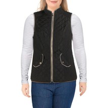 Charter Club Womens Plus 0X Black Sleeveless Quilted Cold Weather Vest N... - $34.29