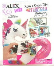 Unicorn Tie Dye DIY ALEX Sew &amp; Color Me Crafts 15pcs Wash &amp; Color Again - £11.84 GBP