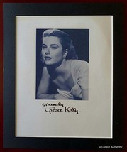 Grace Kelly Autographed Vintage Matted 8x10 Photo COA #GK89763 - $895.00