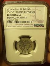 Malta 1979FM Pound~NGC Certified Unc - £78.61 GBP