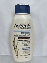 Aveeno Relief Body Wash Dry Body Gentle Scent Nourishing Coconut Soothing 12oz - $8.29