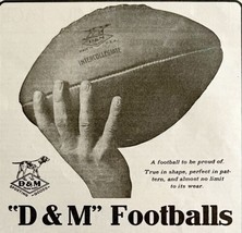 1916 D&amp;M Footballs Draper Maynard Advertisement Sports Plymouth NH DWMYC3 - $14.99