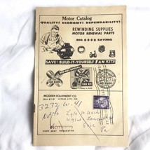 Modern Equipment Co Kansas City MO Electric Motor Catalog 1959 - £9.43 GBP