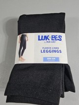 Muk Luks Womens Fleece Lined Leggings Black Size S/M Height 4&#39;9-5&#39;4 Style: 22115 - £10.02 GBP