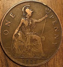 1927 Uk Gb Great Britain One Penny - £1.36 GBP