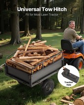 VEVOR Steel Dump Cart 10 Cu. Ft 500LB for ATV/UTV Trailer Tow Behind Hea... - $464.35 CAD