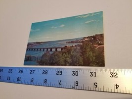 Passagassawakeag River Bridge Postcard Belfast Maine Shore Line Home Tre... - $9.49