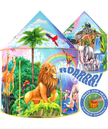 W&amp;O Jungle Adventure Kids Tent with Jungle Call Button, Safari Animals, ... - £23.46 GBP