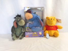 Baby&#39;s First Eeyore Disney Winnie the Pooh Rattles Stuffed Plush New + Winnie +  - £21.72 GBP