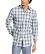 MSRP $60 Tasso Elba Men&#39;s Stretch Plaid Boucle Shirt Size Small - $323.35 MXN
