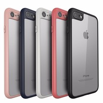 Apple iPhone X 7 Shockproof Clear Ultra Thin Hard Hybrid Bumper Back Case Cover - £7.98 GBP