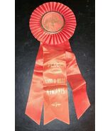 VTG 1964 Horse Show Ribbon Land-O-Hills Kiwanis Red Powers Ashley Ohio - $11.99