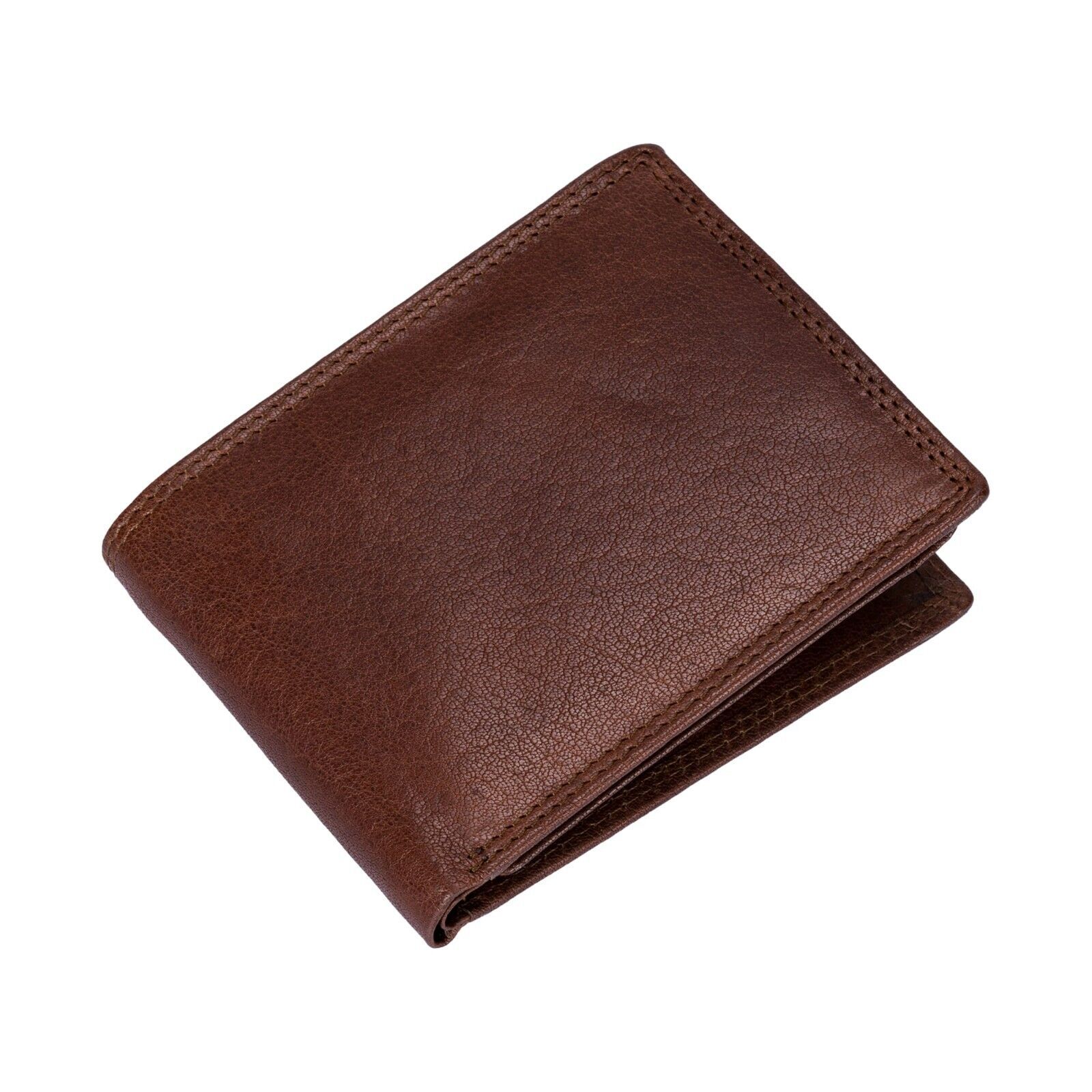 Style n Craft 301766 Bifold Vintage Leather Wallet with Side Flap in Bro... - $33.99