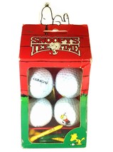 Peanuts - Snoopy&#39;s Tee Time Golf Ball Decorative Box Gift Set of 4 w/ Tees  - $27.82