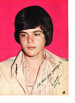 Donny Osmond teen magazine pinup clipping his hand writting white shirt sad face - £2.74 GBP